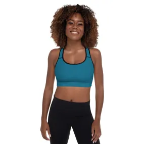 Aegean Blue Padded Sports Bra