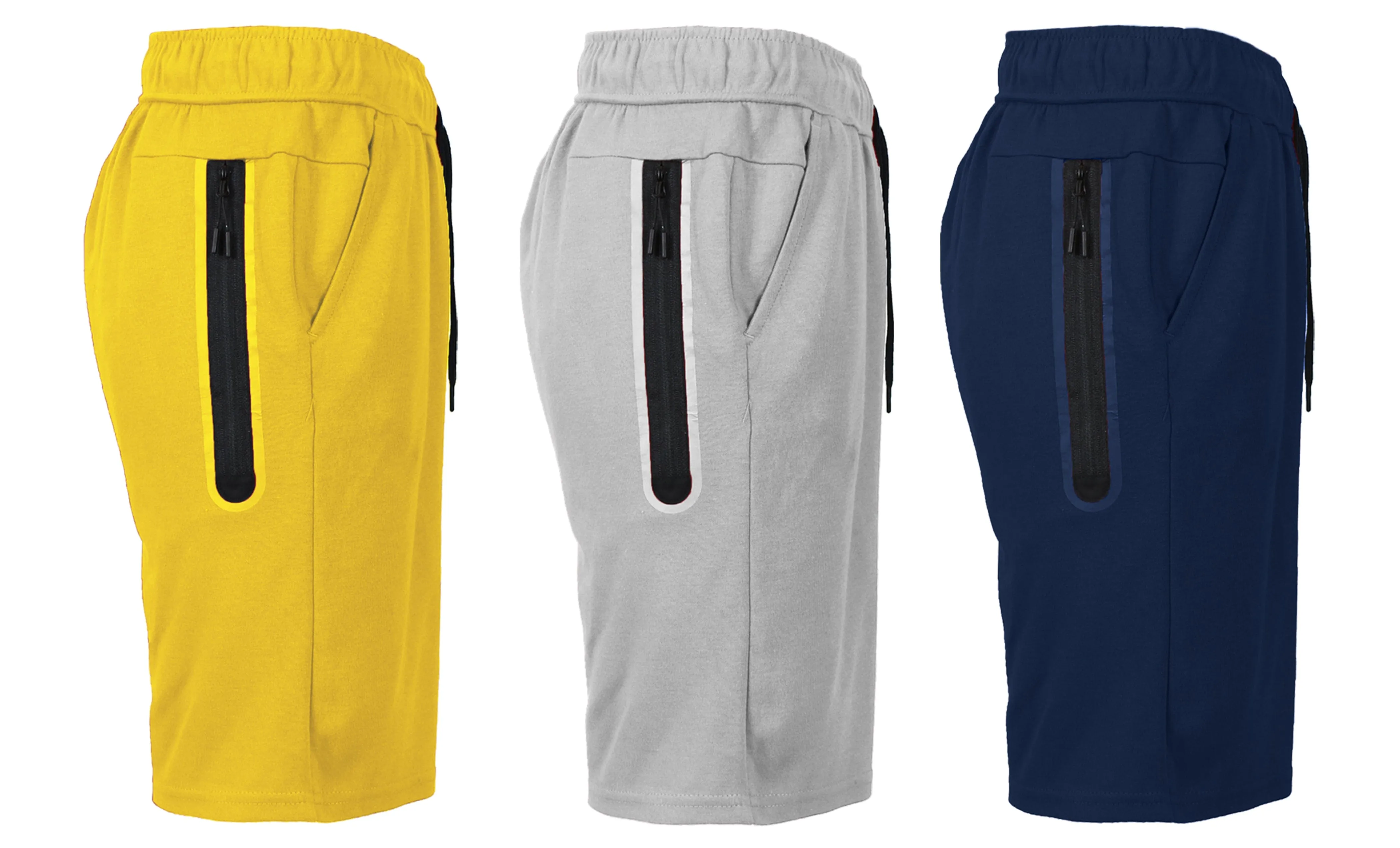 3-PACK Women's Tech Fleece Performance Active Shorts Set