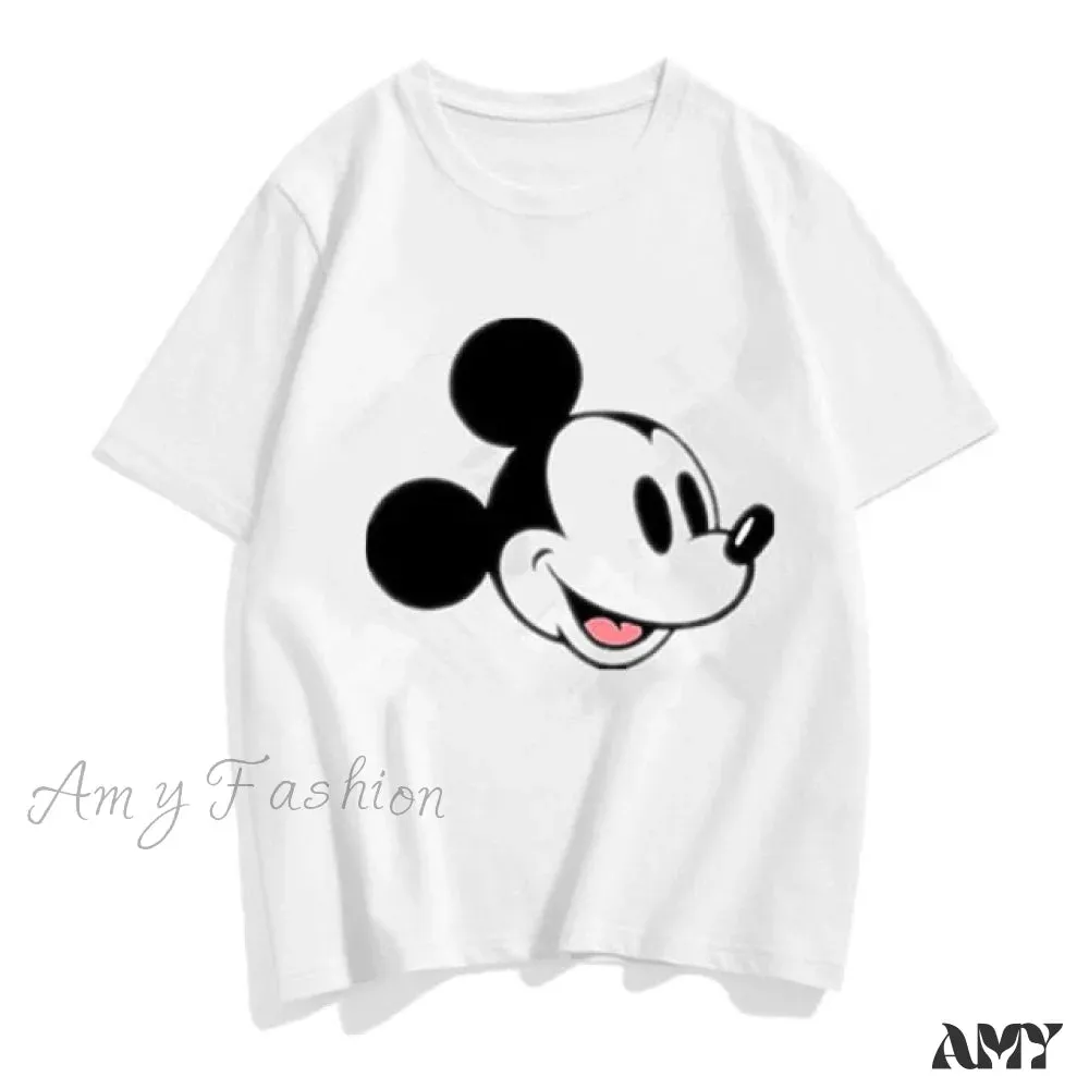 Amy Fashion - Three Mickey Mouse Print Women T shirt