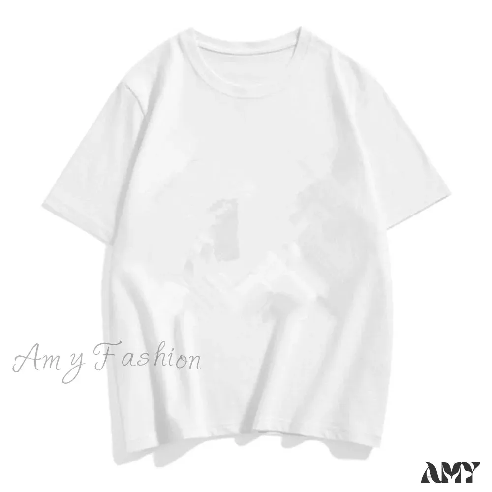 Amy Fashion - Three Mickey Mouse Print Women T shirt