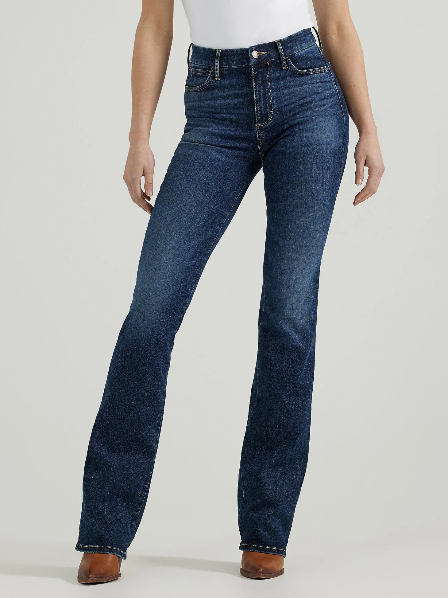 Bespoke Women's Extra Stretch Bootcut Deep Sea