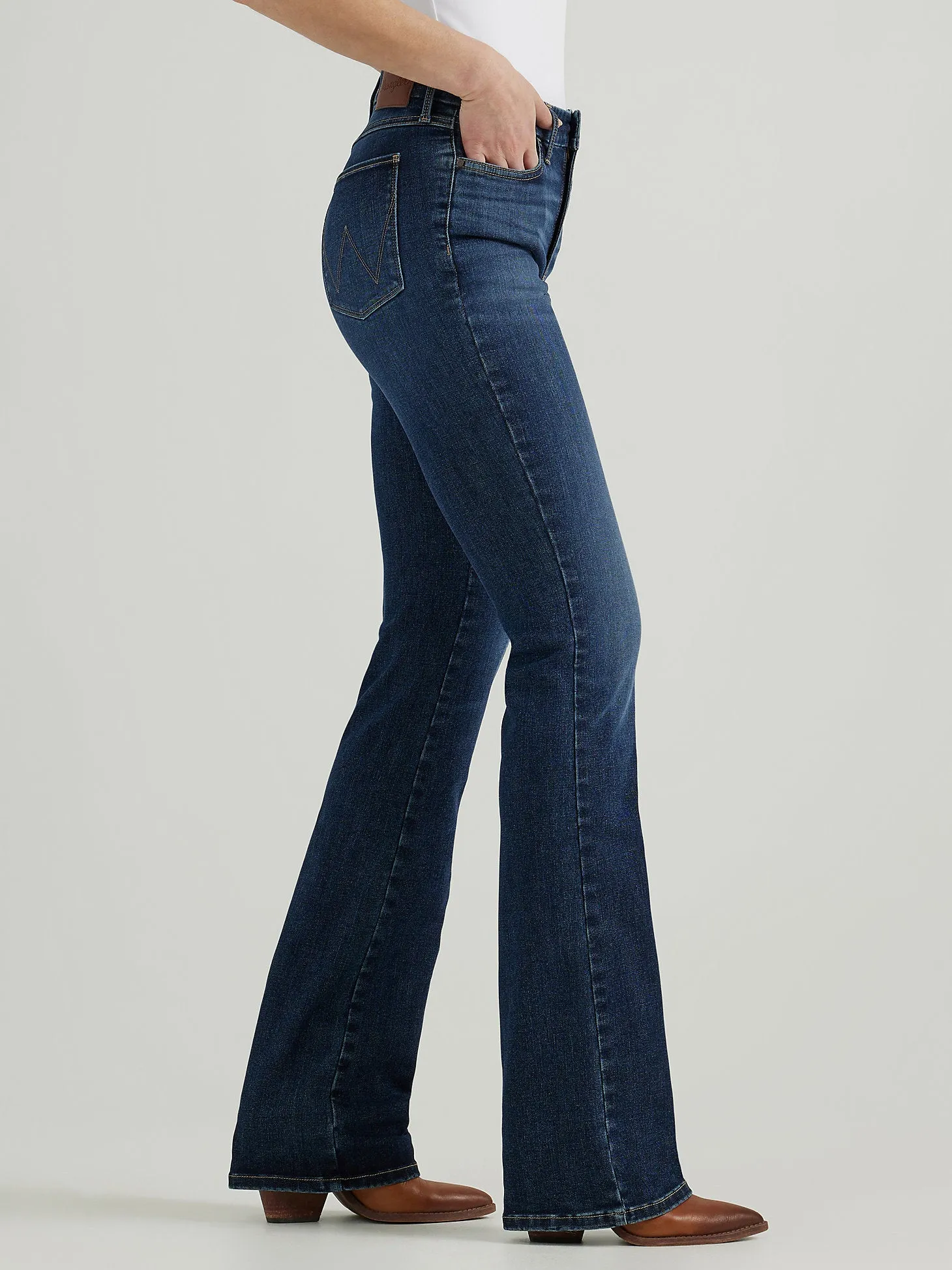 Bespoke Women's Extra Stretch Bootcut Deep Sea