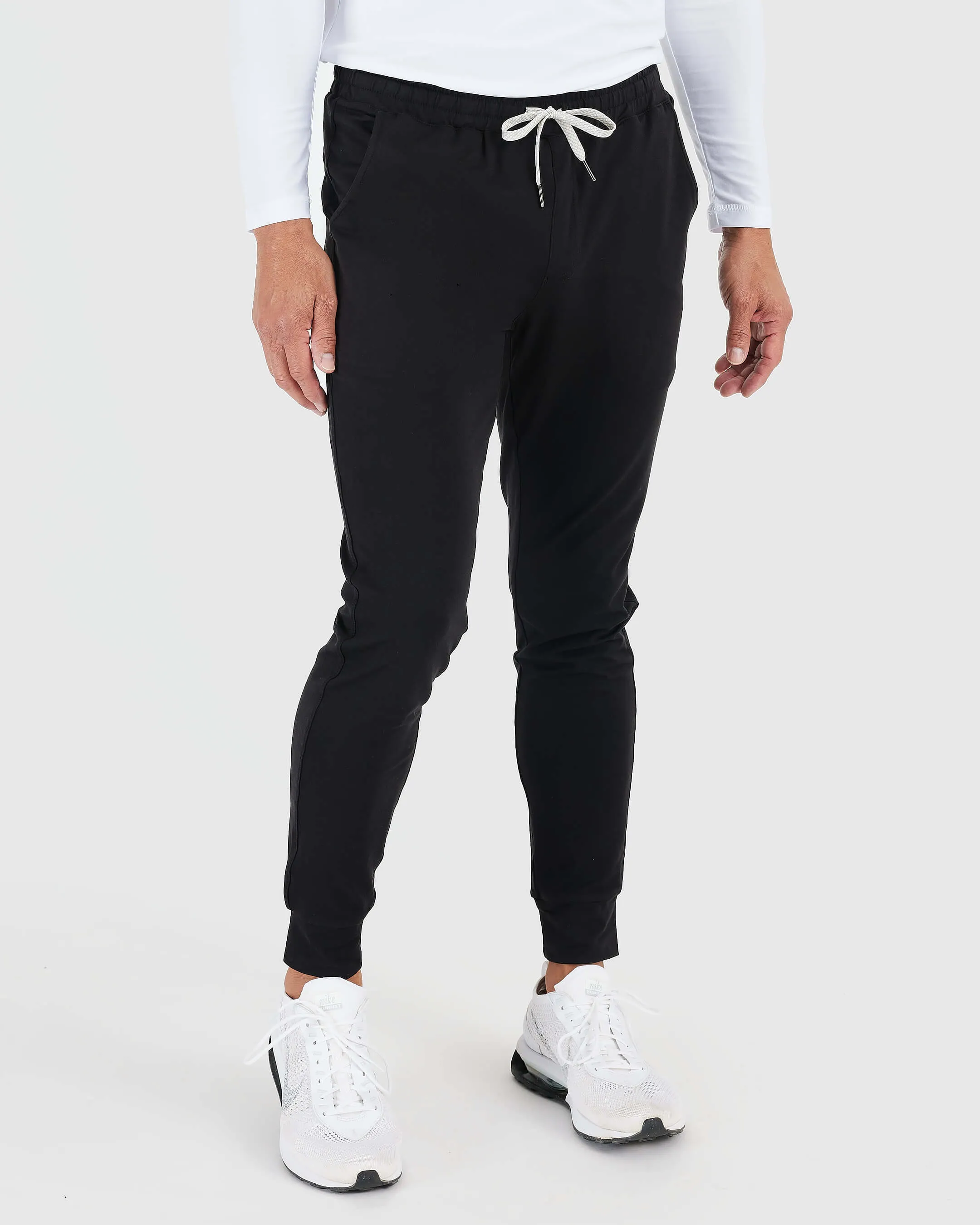 Black & Charcoal Heather Gray Active Training Joggers 2-Pack