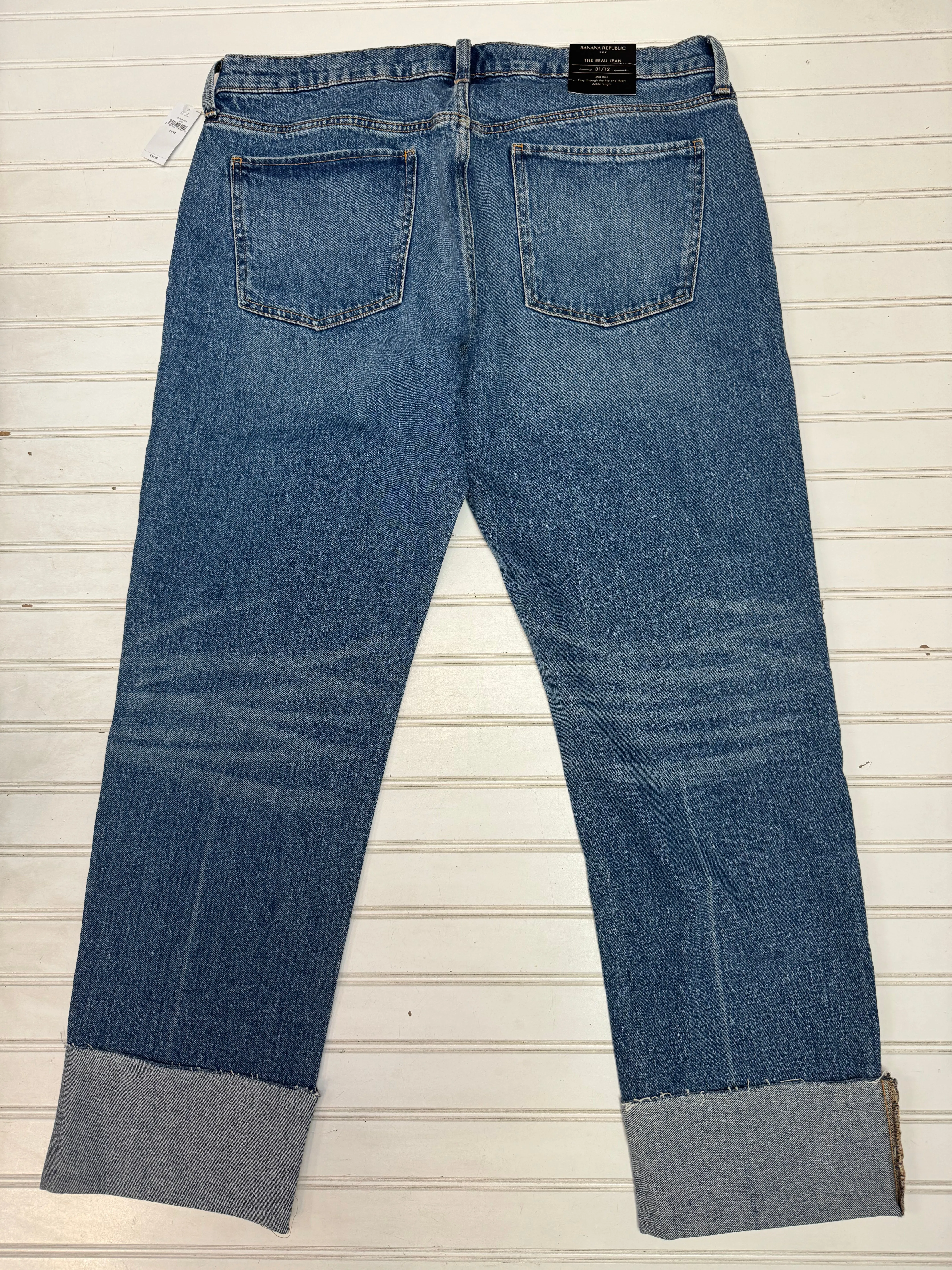 Blue Denim Jeans Boyfriend Banana Republic, Size 12