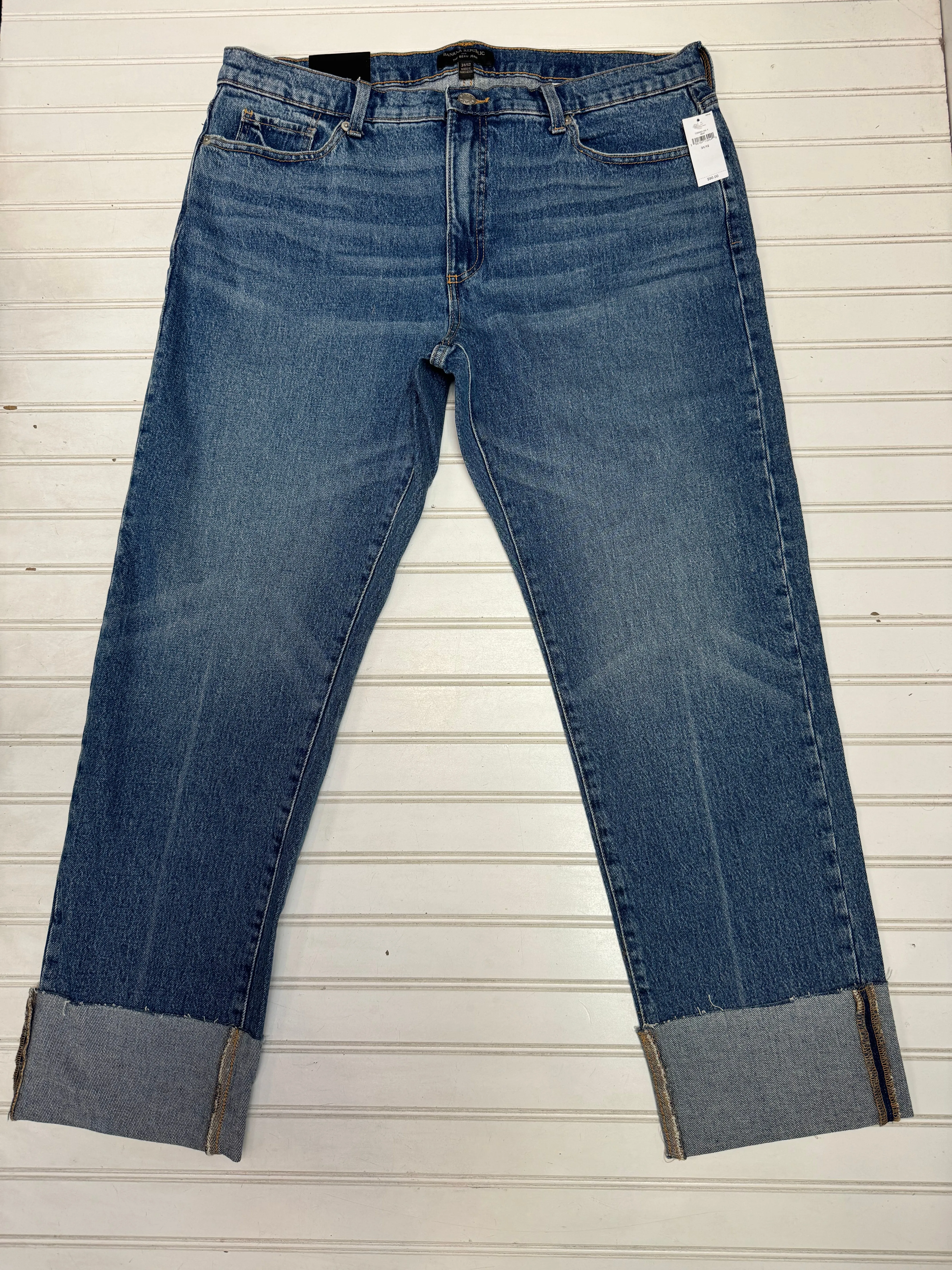 Blue Denim Jeans Boyfriend Banana Republic, Size 12