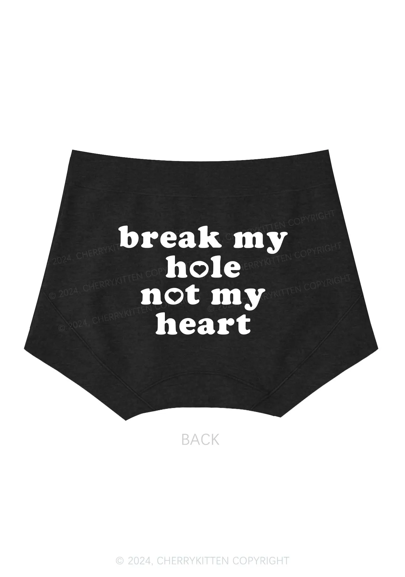 Break My Hole Y2K Mid Rise Waist Boyshort Cherrykitten