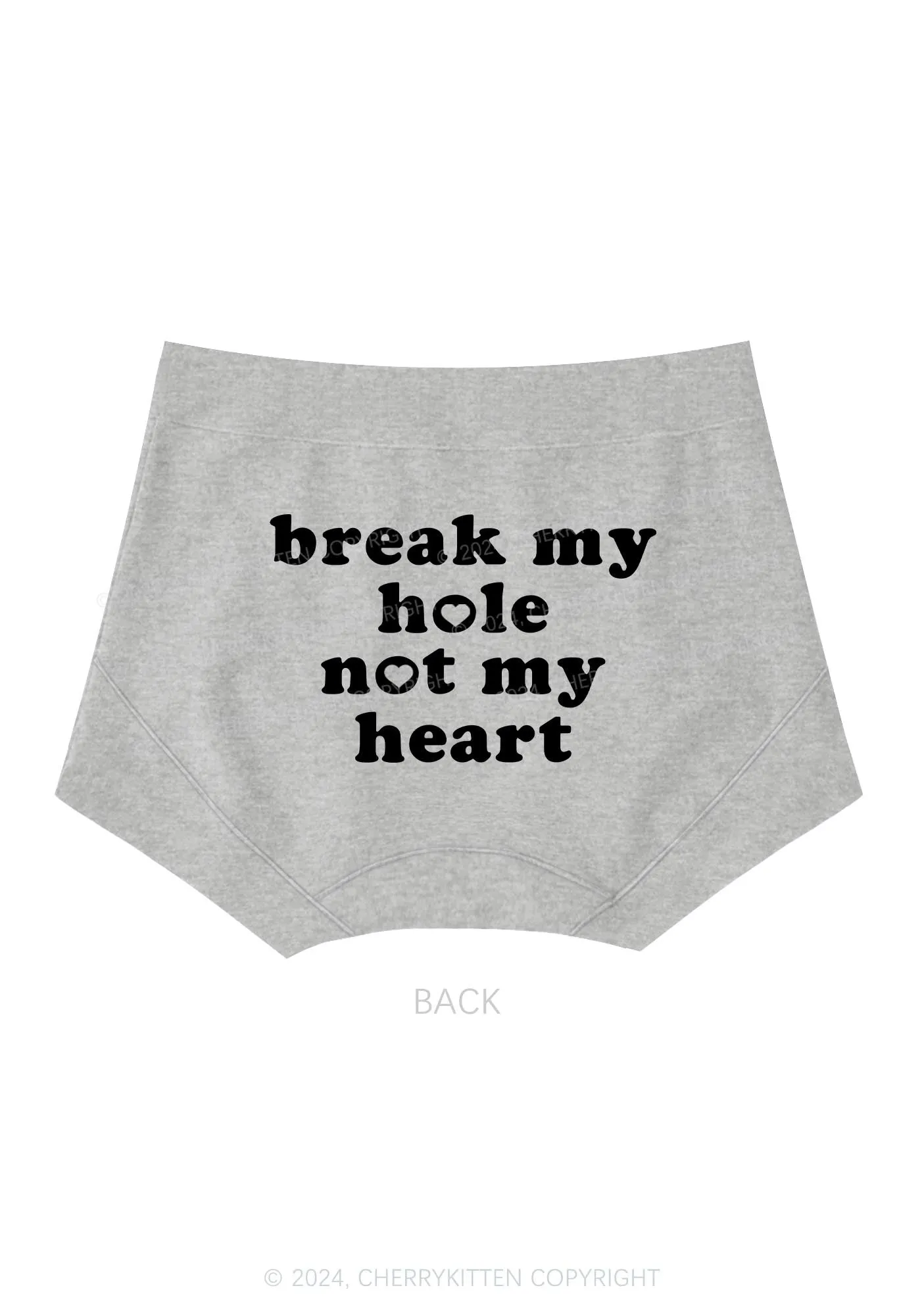 Break My Hole Y2K Mid Rise Waist Boyshort Cherrykitten