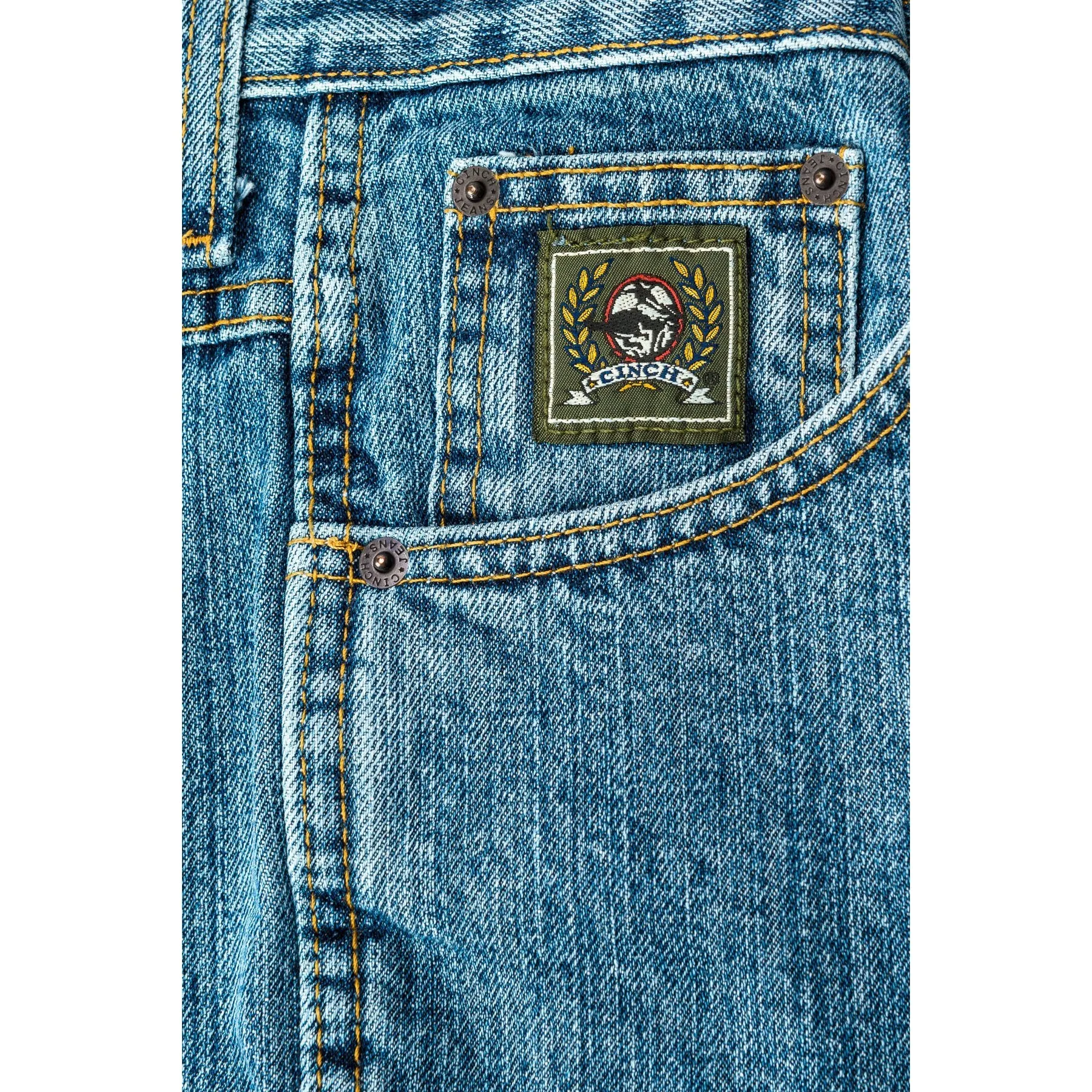 Cinch Relaxed Fit Green Label Jean - Medium Stonewash