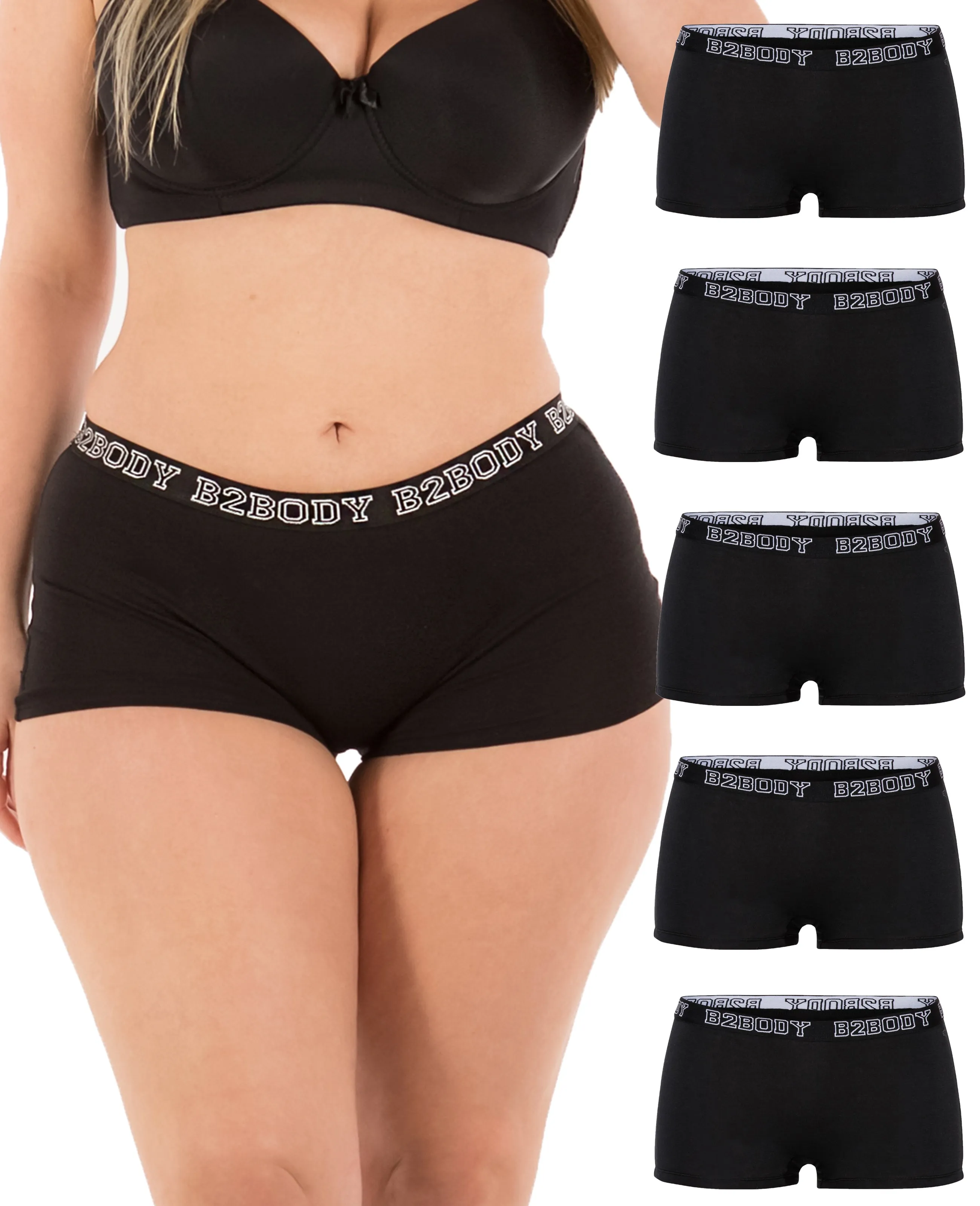 Cotton Boyshort Panties Multi-Pack