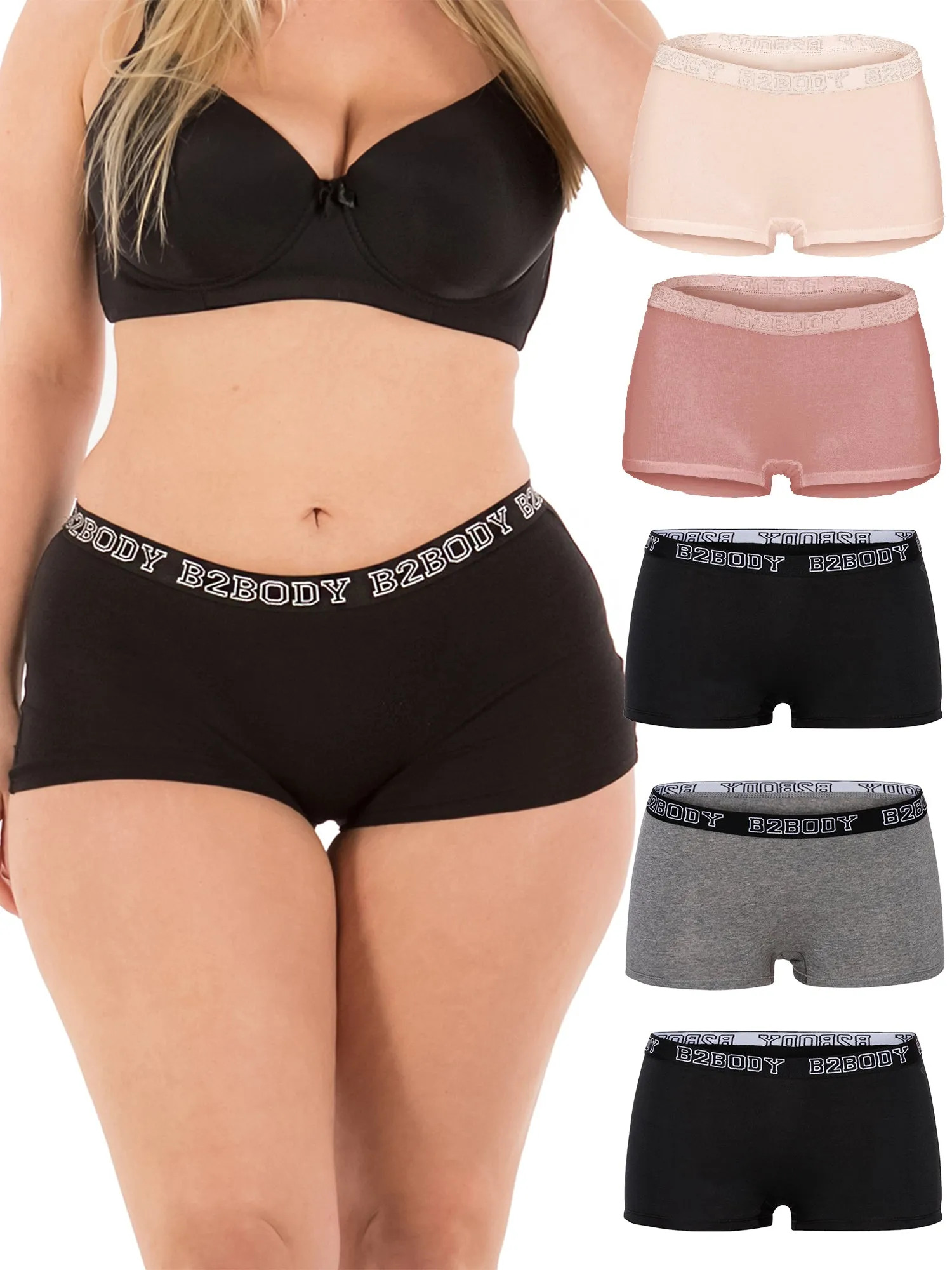 Cotton Boyshort Panties Multi-Pack