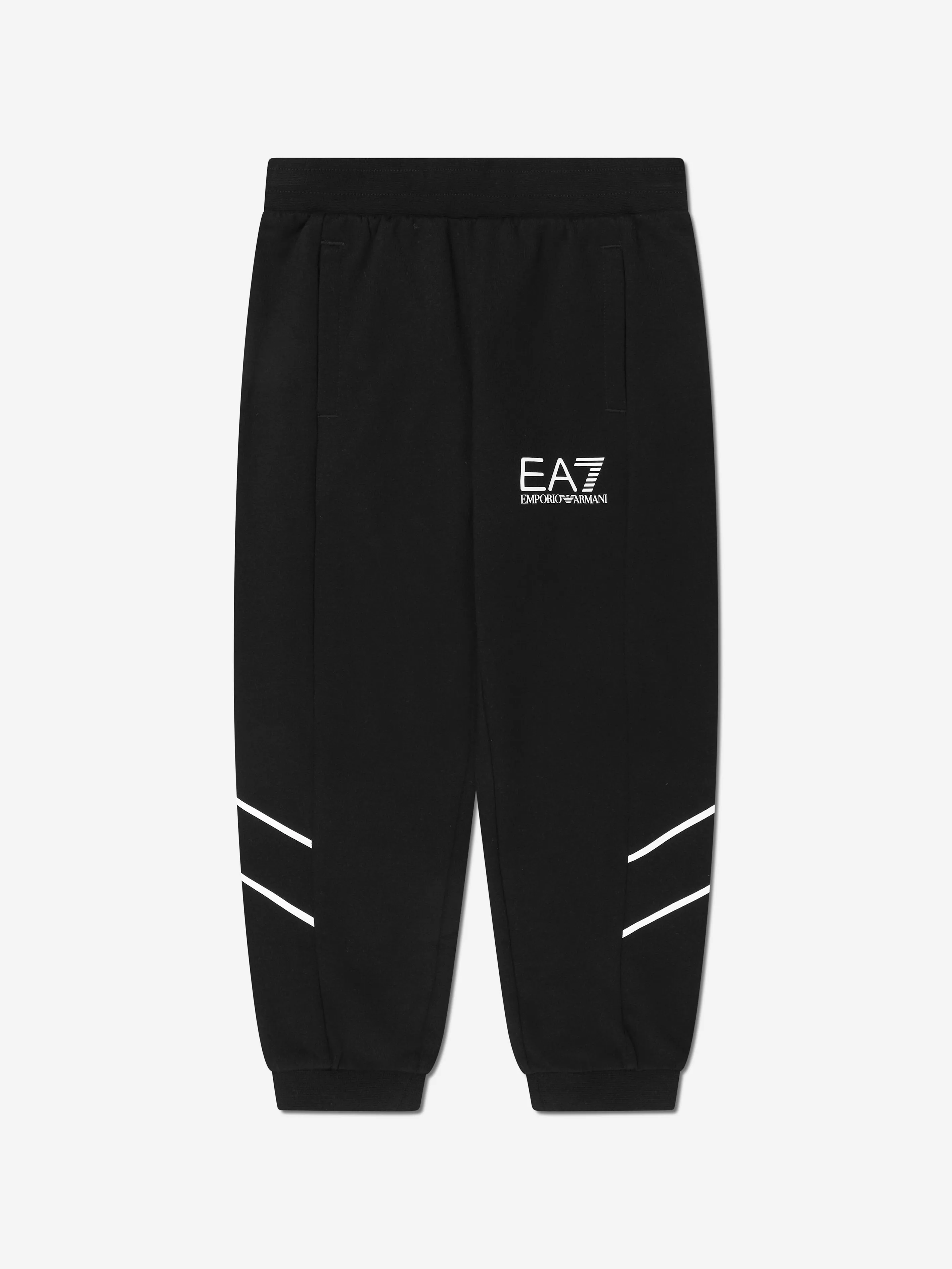 EA7 Emporio Armani Boys Train Logo Tracksuit in Black