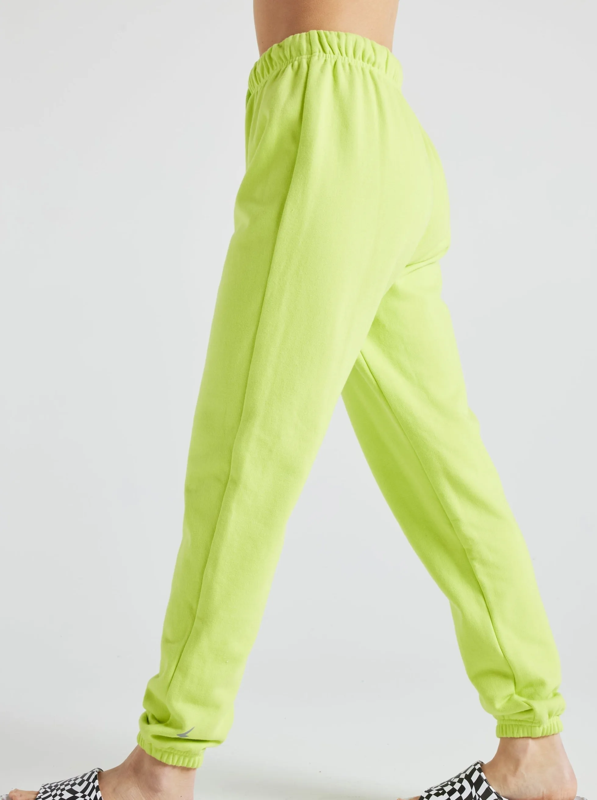 Electric Fleece Joggers - Lime Punch