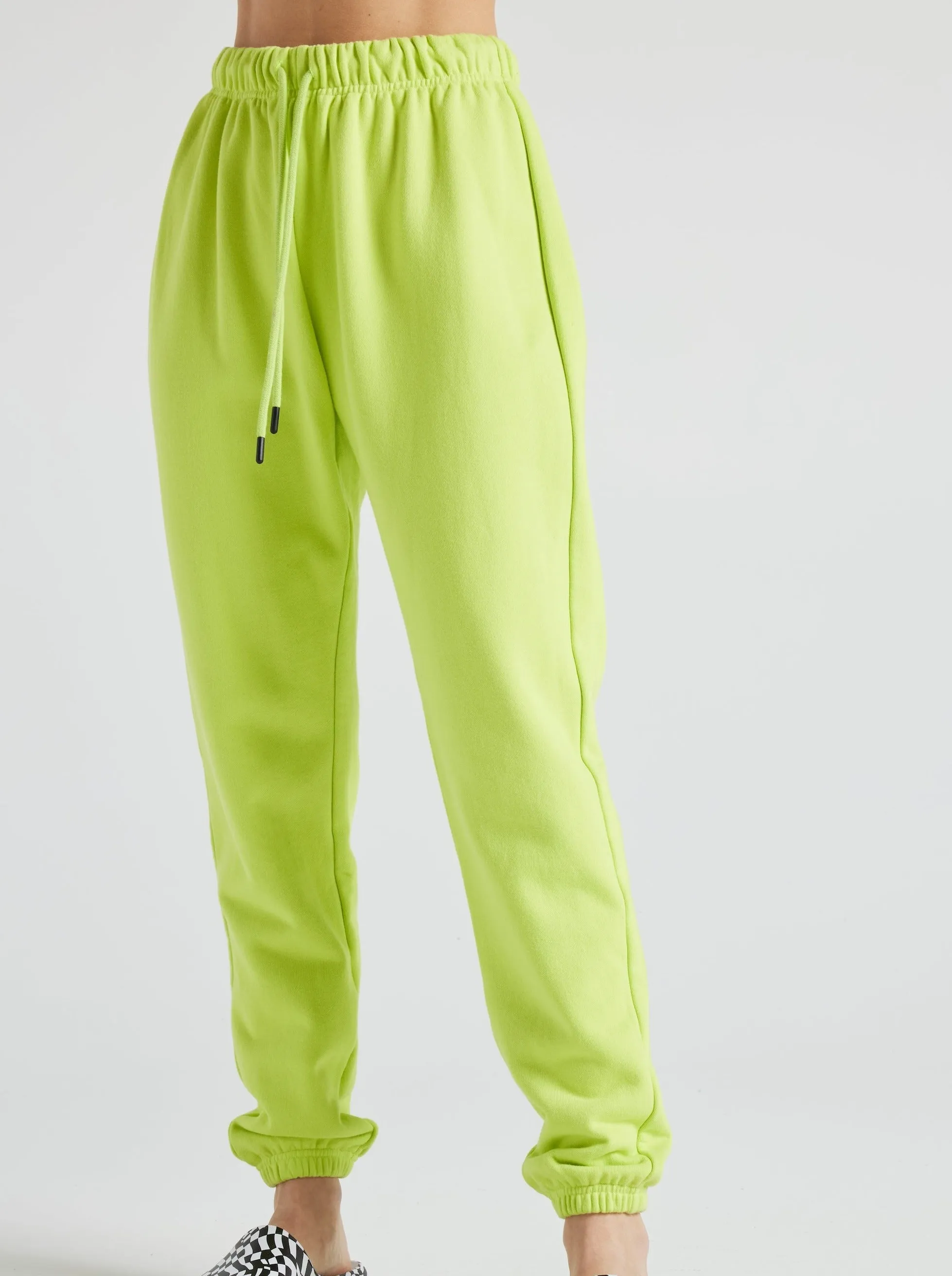 Electric Fleece Joggers - Lime Punch