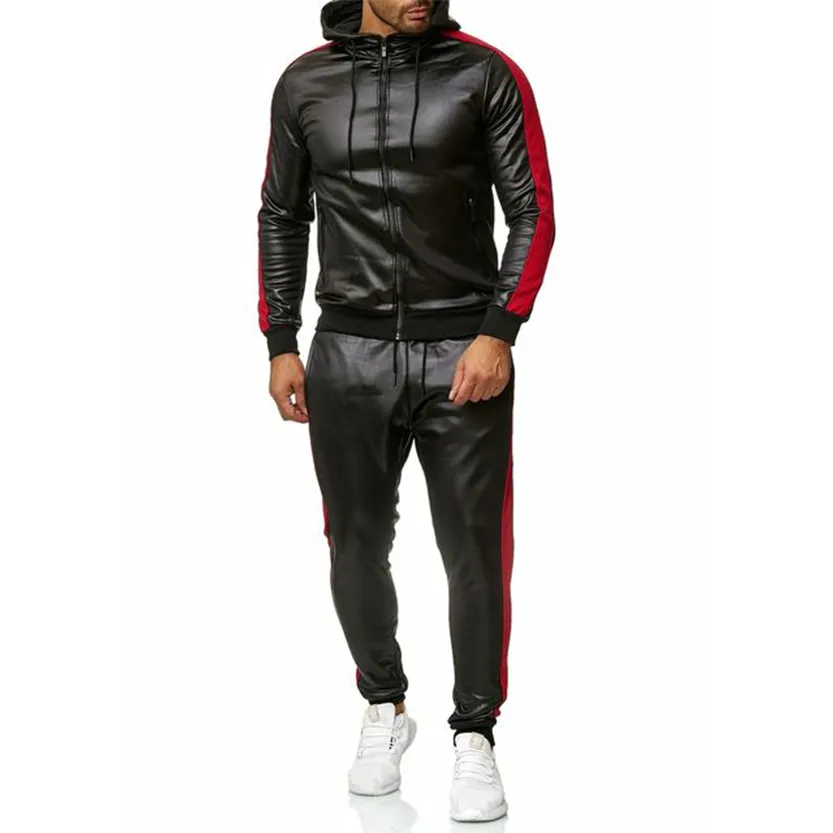 Funki Buys | Shirts | Men's Sweat Suit Hooded Jacket Pants Set