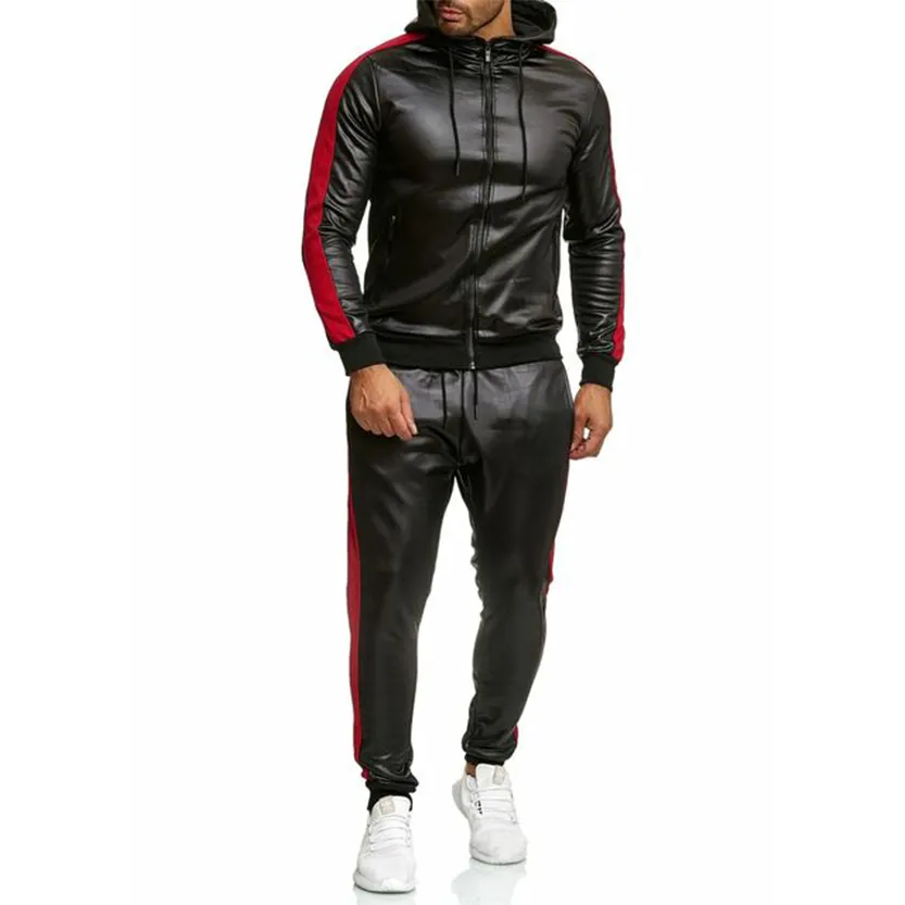 Funki Buys | Shirts | Men's Sweat Suit Hooded Jacket Pants Set