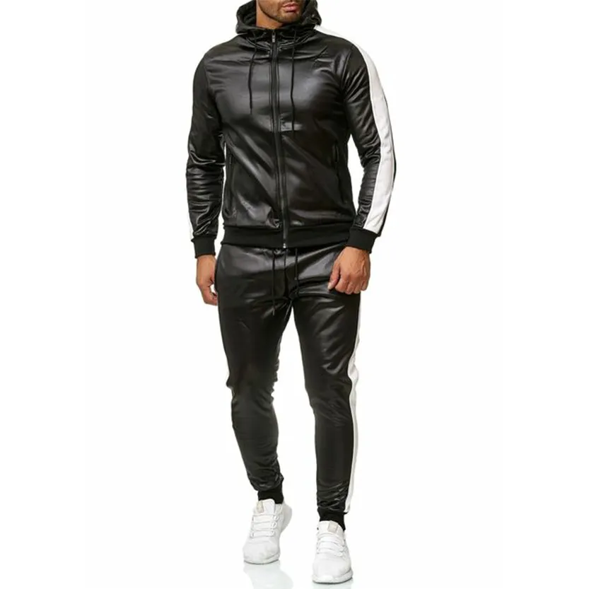 Funki Buys | Shirts | Men's Sweat Suit Hooded Jacket Pants Set