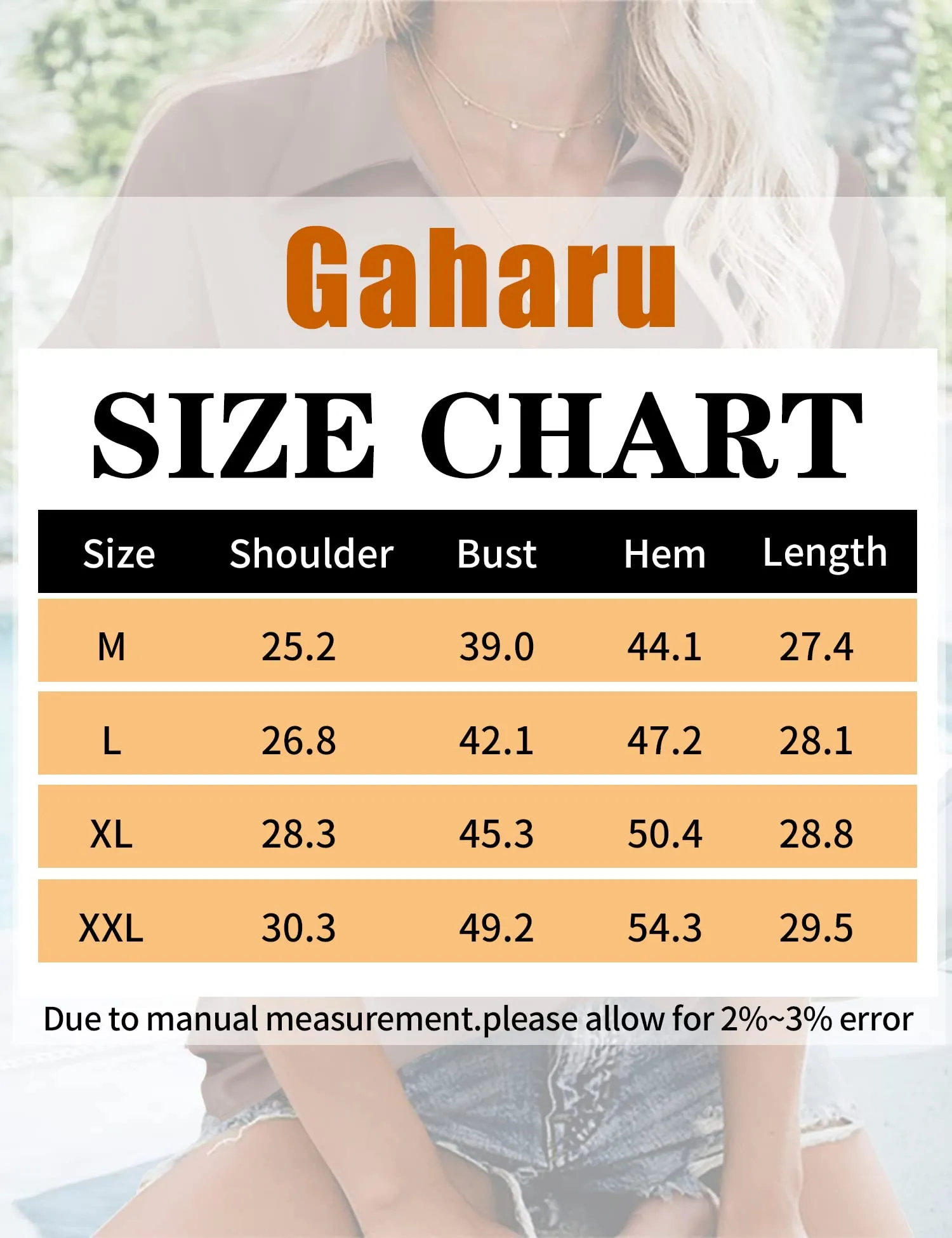 Gaharu Women’s Chiffon Blouse Collared V Neck Short Summer Top Coffee Medium