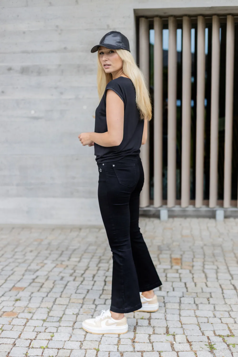 Jeans - BOOTCUT - MELINA Mandelschwarz