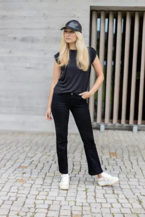 Jeans - BOOTCUT - MELINA Mandelschwarz