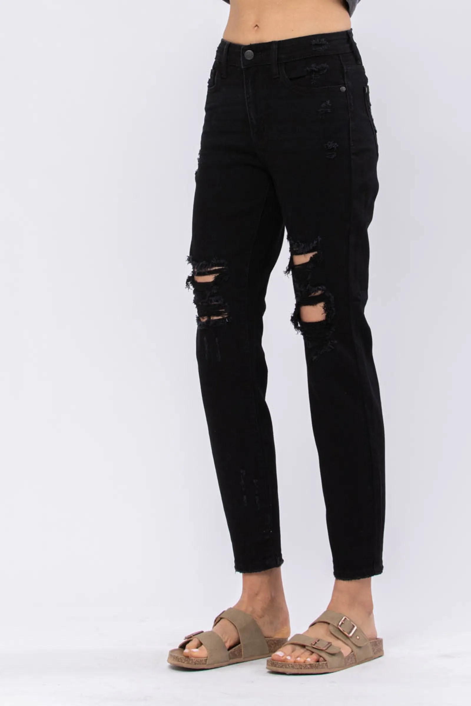 Judy Blue Black High Waist Boyfriend *FINAL SALE*