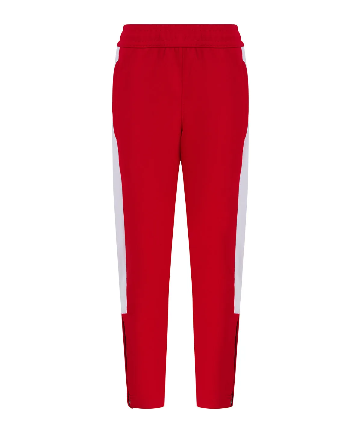 Kids knitted tracksuit pants | Red/White