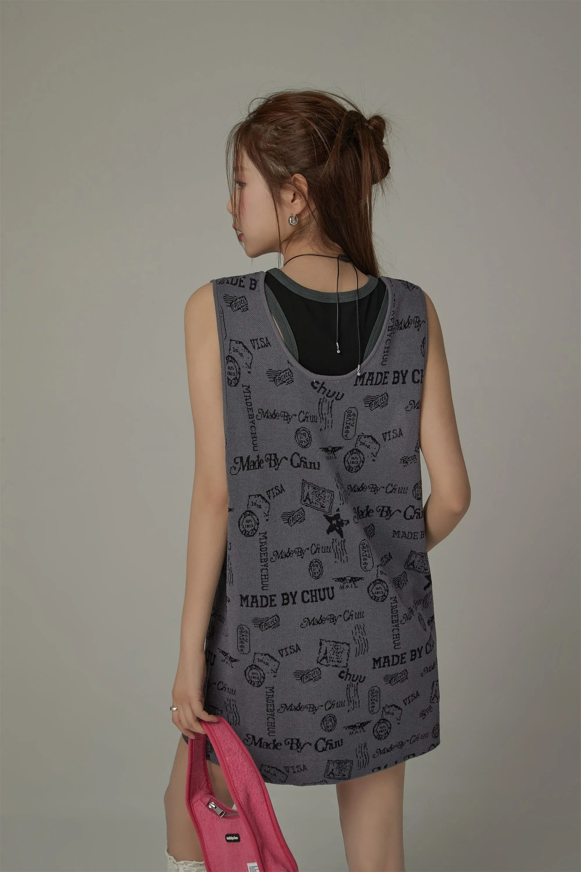 Loose Fit Knitted Sleeveless Top