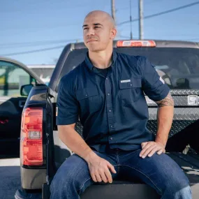 Men's Garage Button Down - Navy