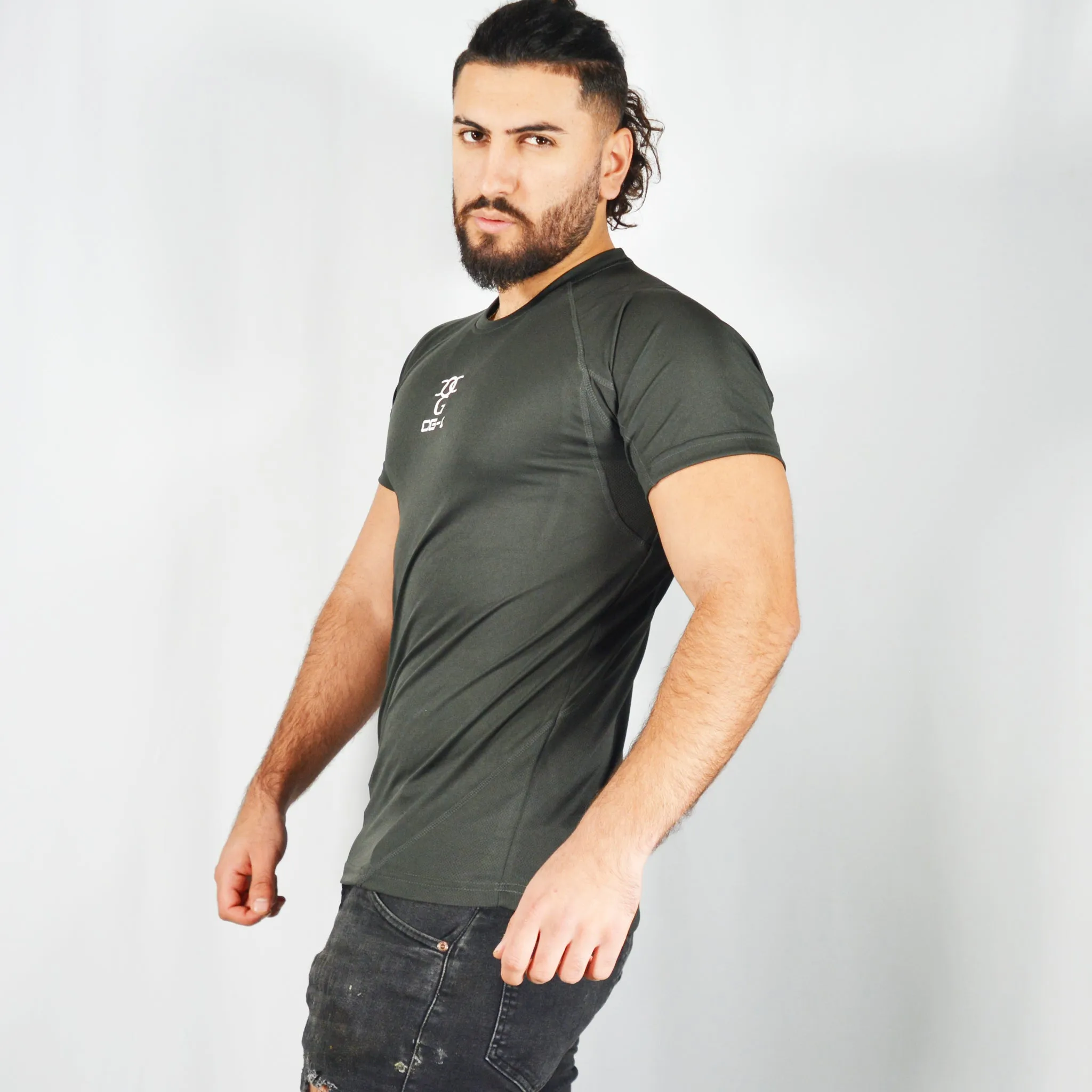 Mens O.G. 1 Sports DarK Grey T Shirt