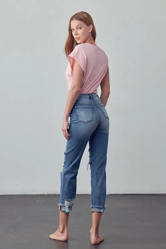 MID-RISE ANKLE BOYFRIEND JEANS *Online Only*