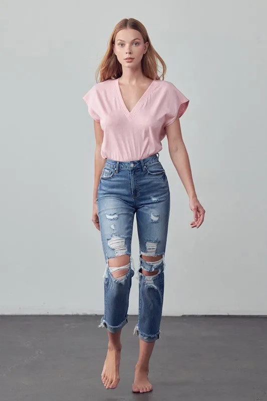 MID-RISE ANKLE BOYFRIEND JEANS *Online Only*