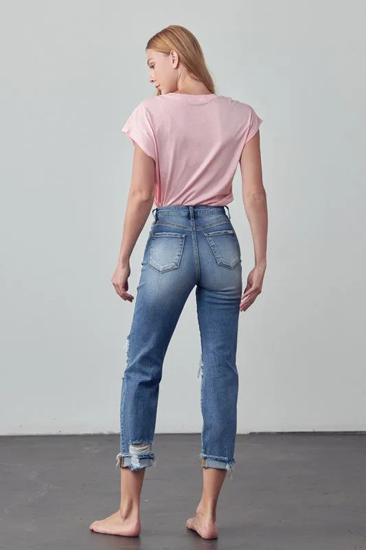 MID-RISE ANKLE BOYFRIEND JEANS *Online Only*