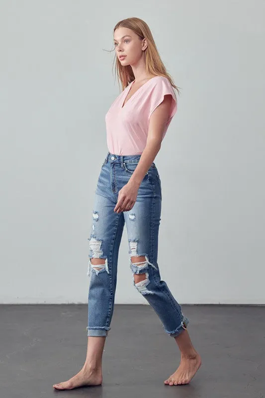 MID-RISE ANKLE BOYFRIEND JEANS *Online Only*