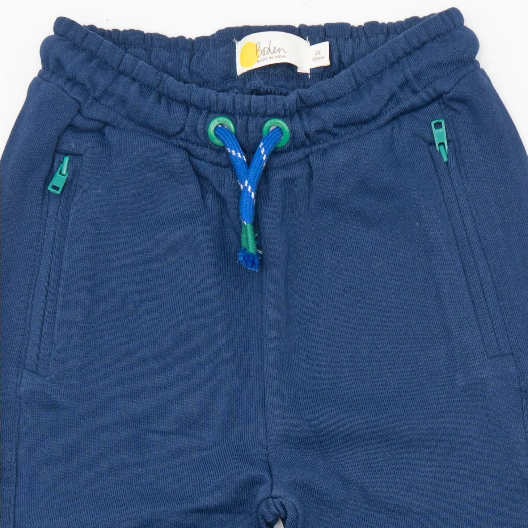 Mini Boden Boys Navy Warrior Joggers Zip-Up Pockets