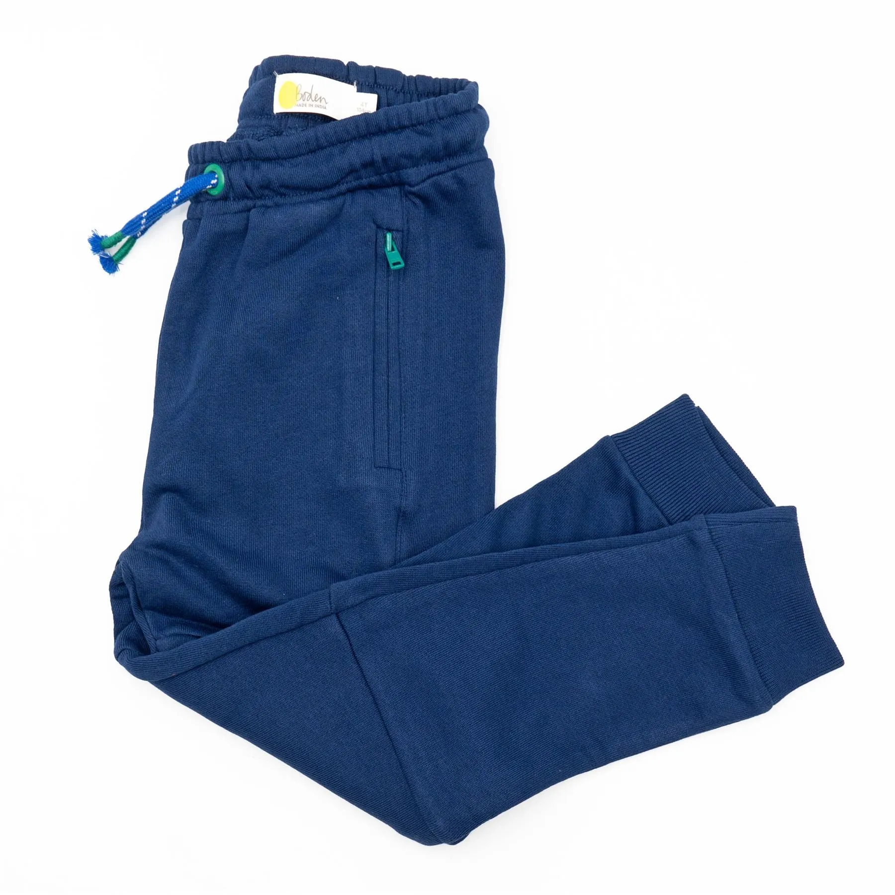 Mini Boden Boys Navy Warrior Joggers Zip-Up Pockets