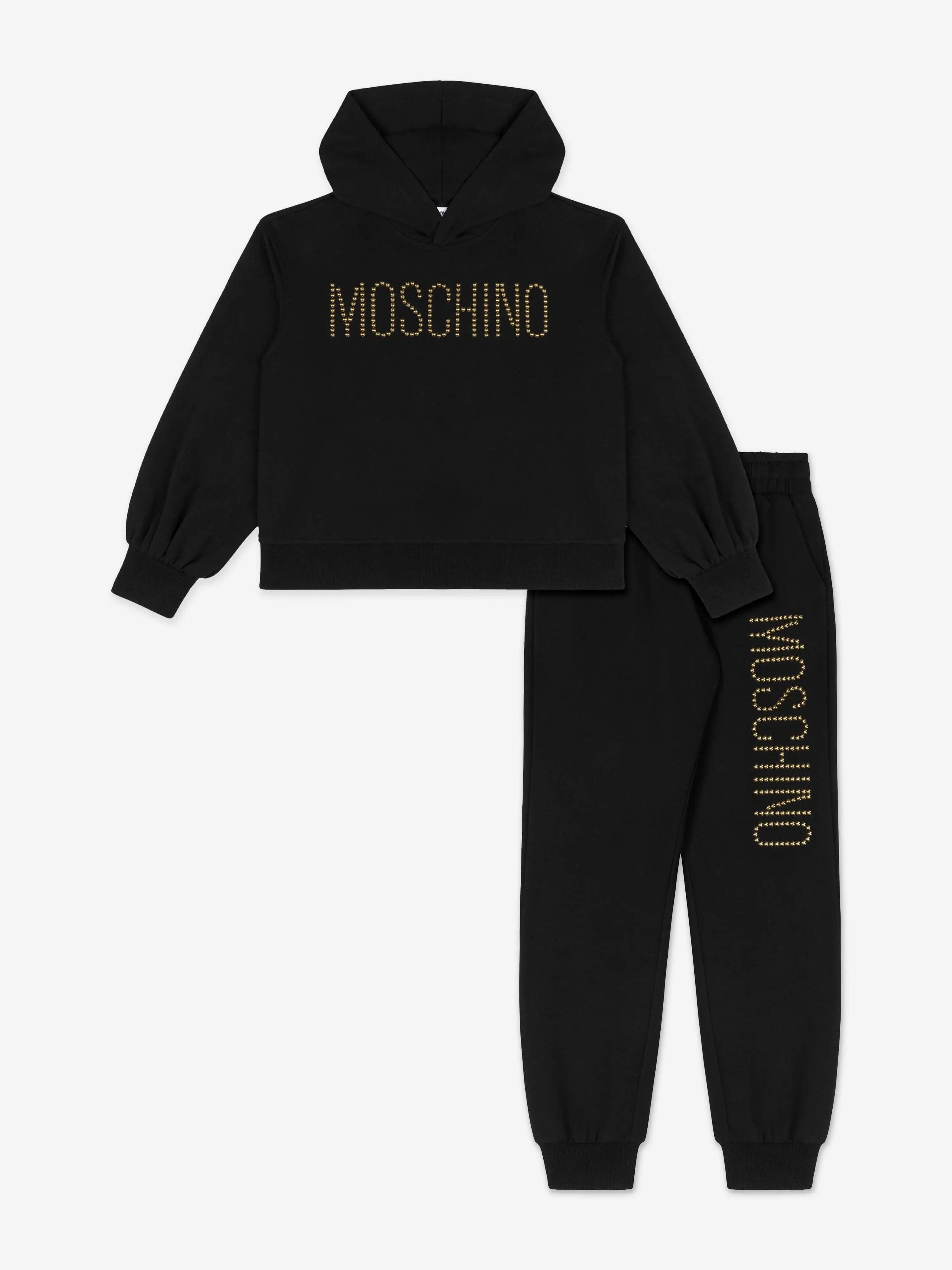 Moschino Girls Logo Tracksuit in Black