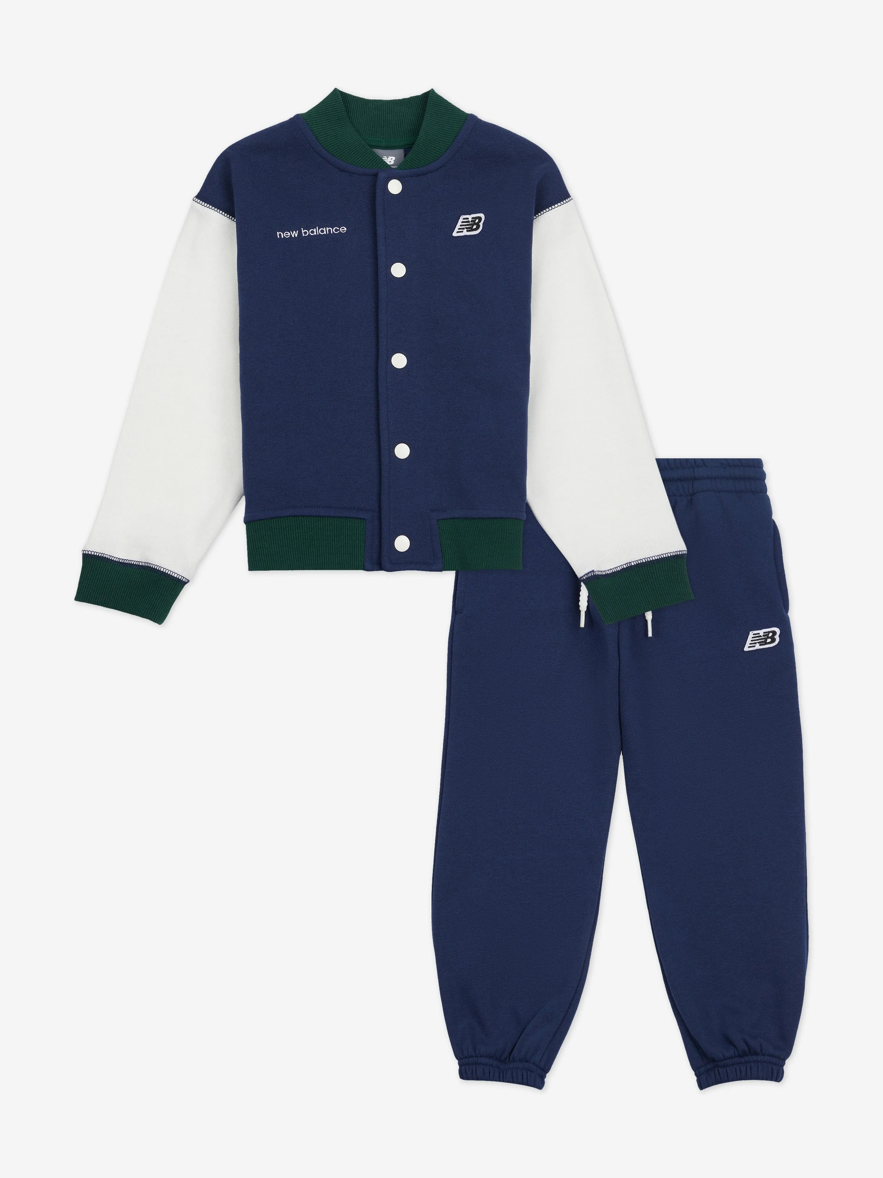 New Balance Baby Boys Premium Baseball Tracksuit in Navy