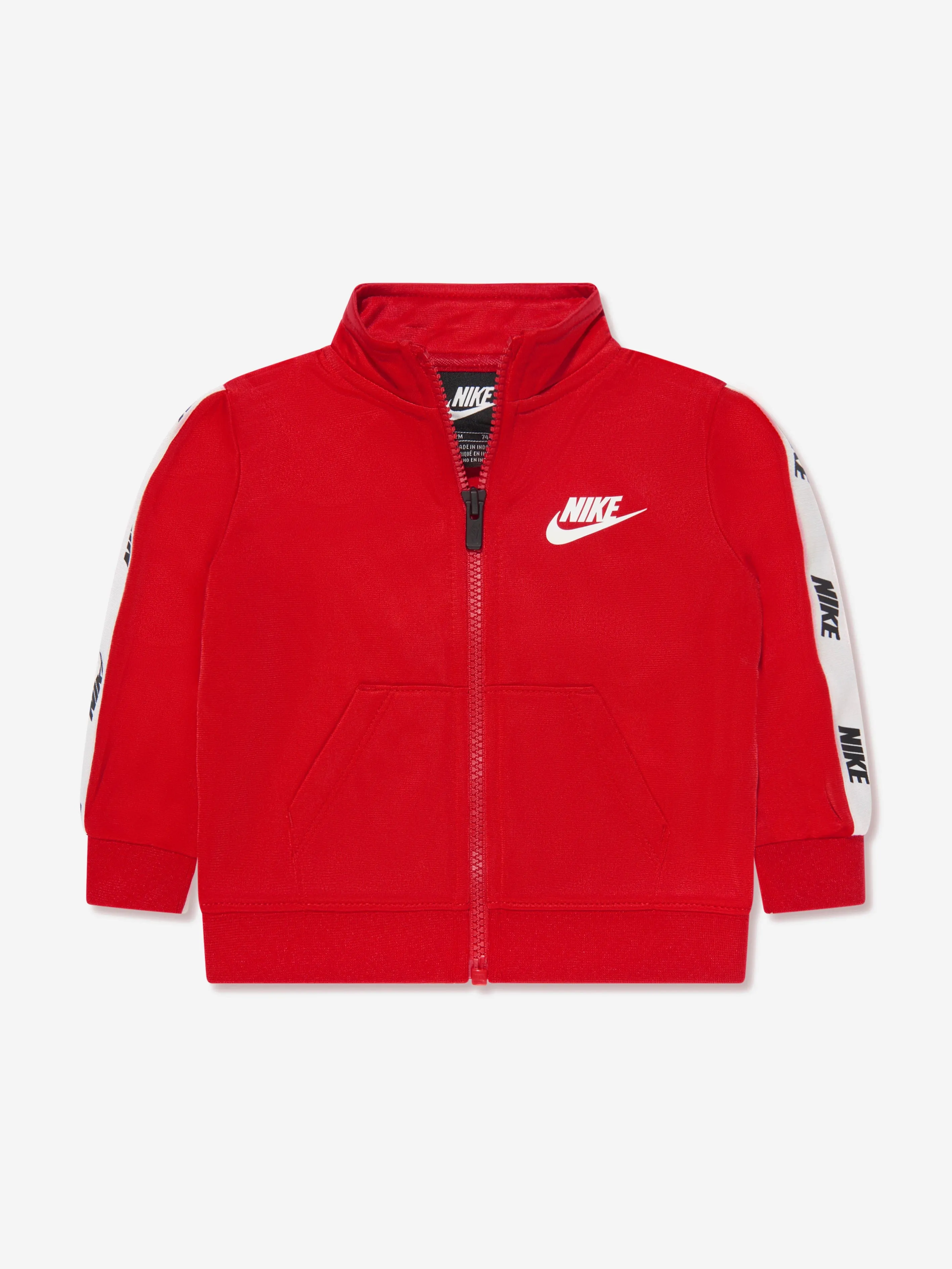 Nike Boys NSW Logo Tracksuit in Red