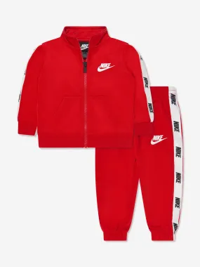 Nike Boys NSW Logo Tracksuit in Red