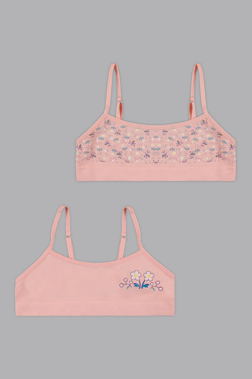 Pink Sport Bra (Pack of 2)