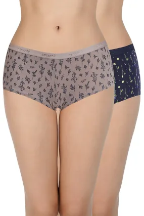 Print Low Rise Boyshort Panties (Pack of 2)