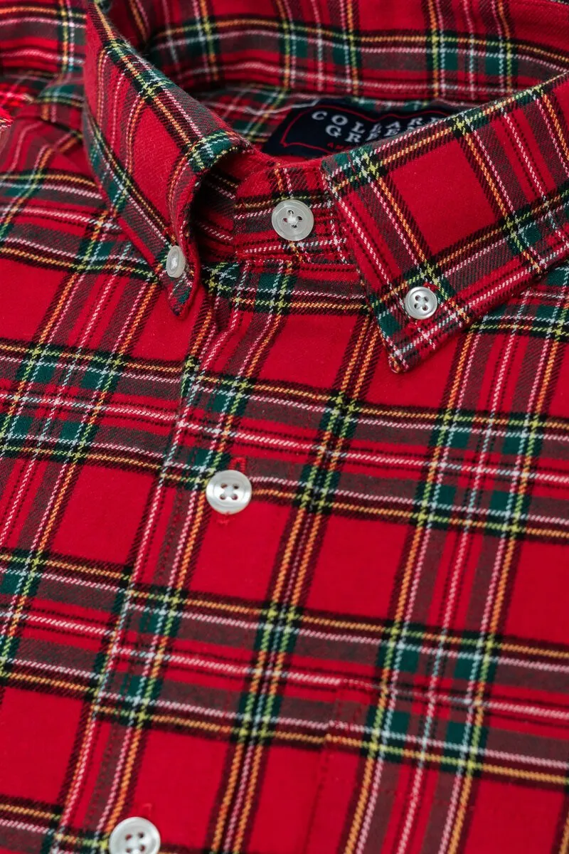 Roland: Brookline Button Down Shirt - Red