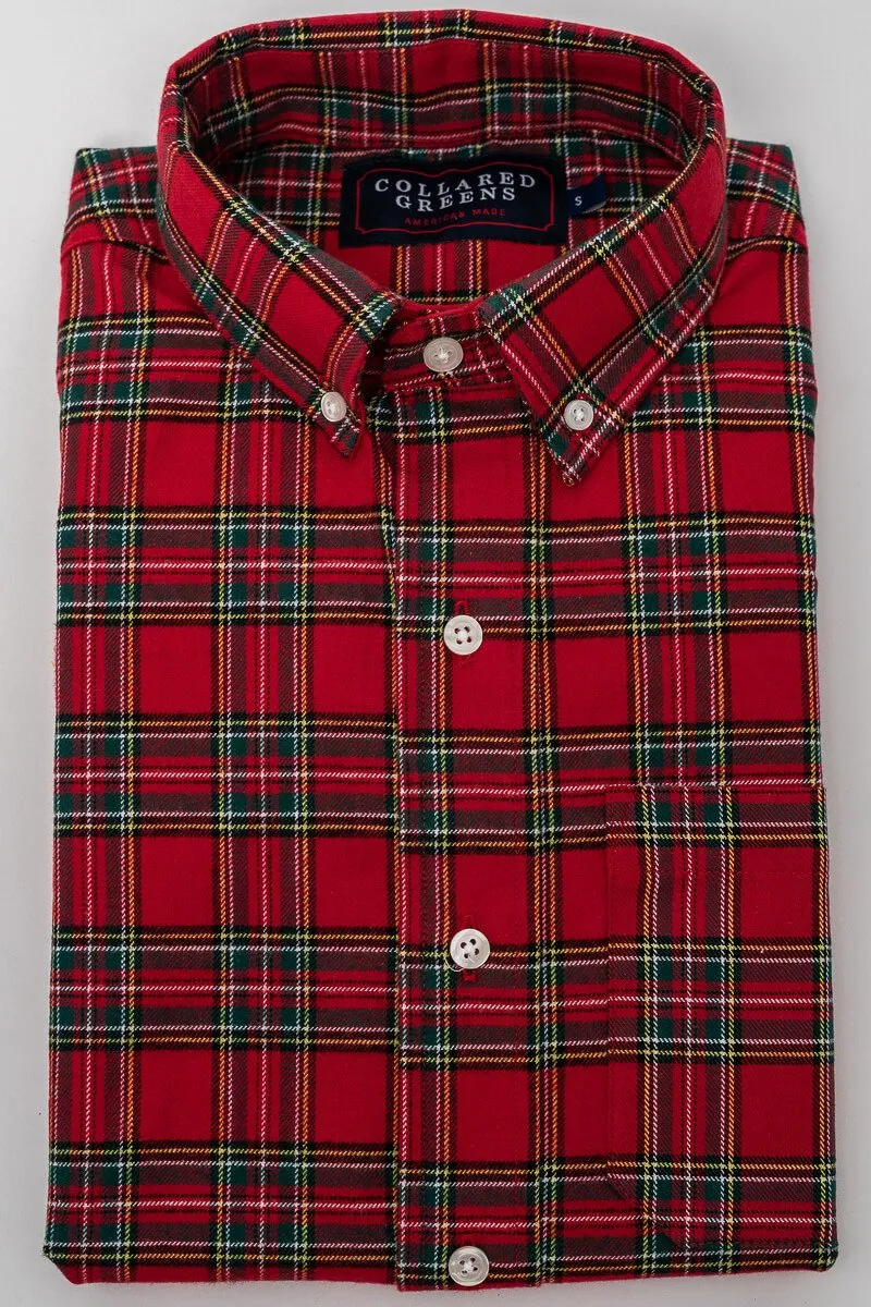 Roland: Brookline Button Down Shirt - Red