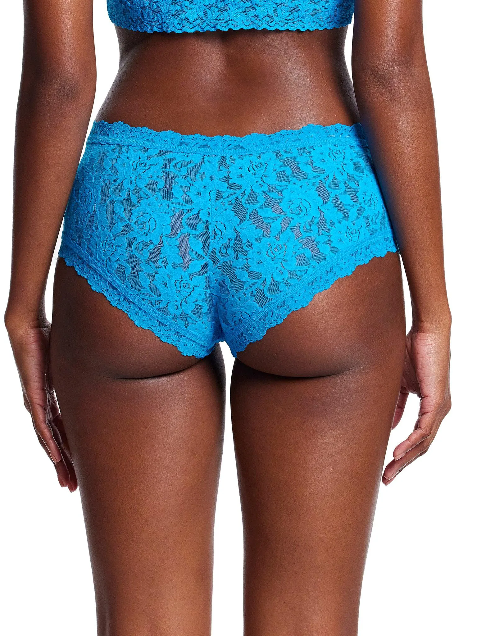 Signature Lace Boyshort Ocean Eyes Blue Sale