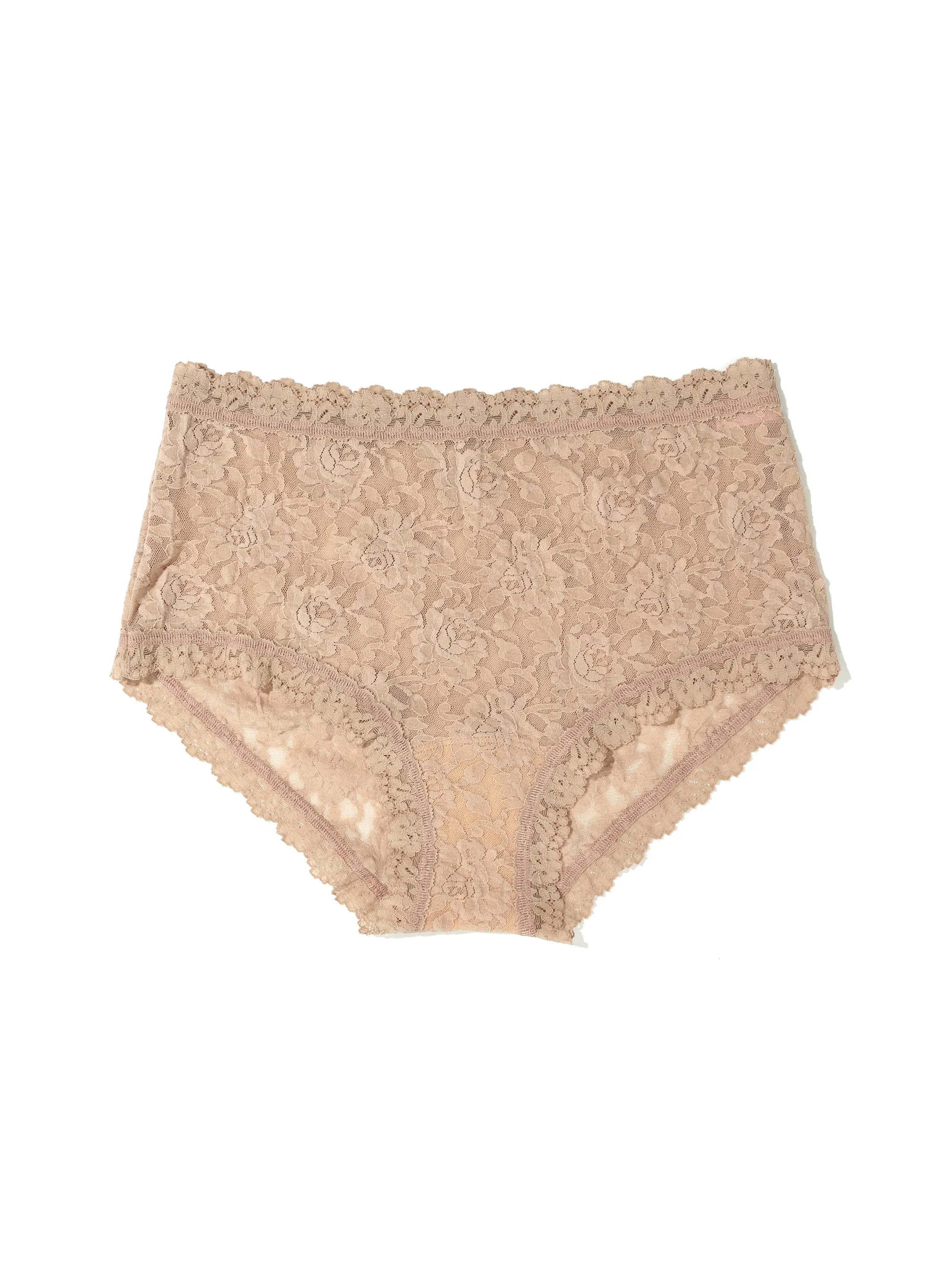 Signature Lace High Rise Boyshort Chai