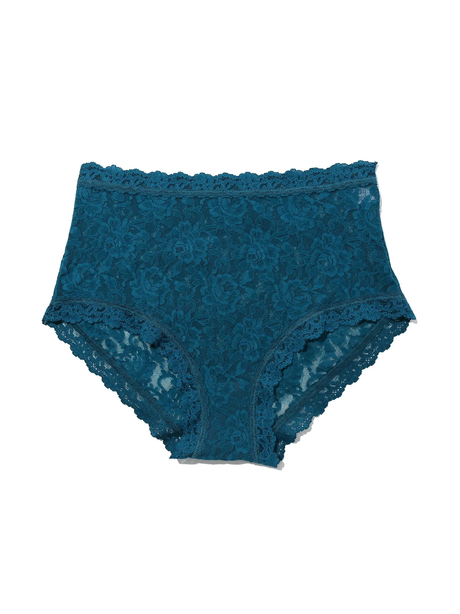 Signature Lace High Rise Boyshort North Pole Green