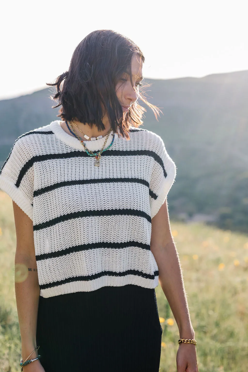 Striped Knitted Top