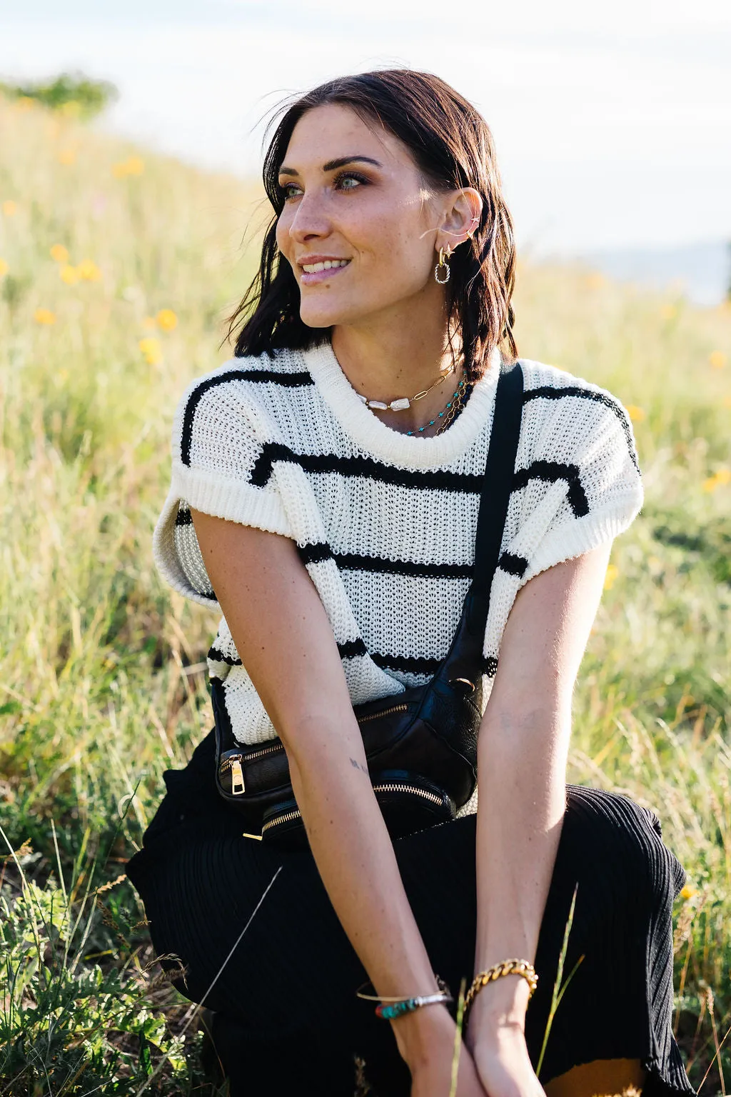 Striped Knitted Top