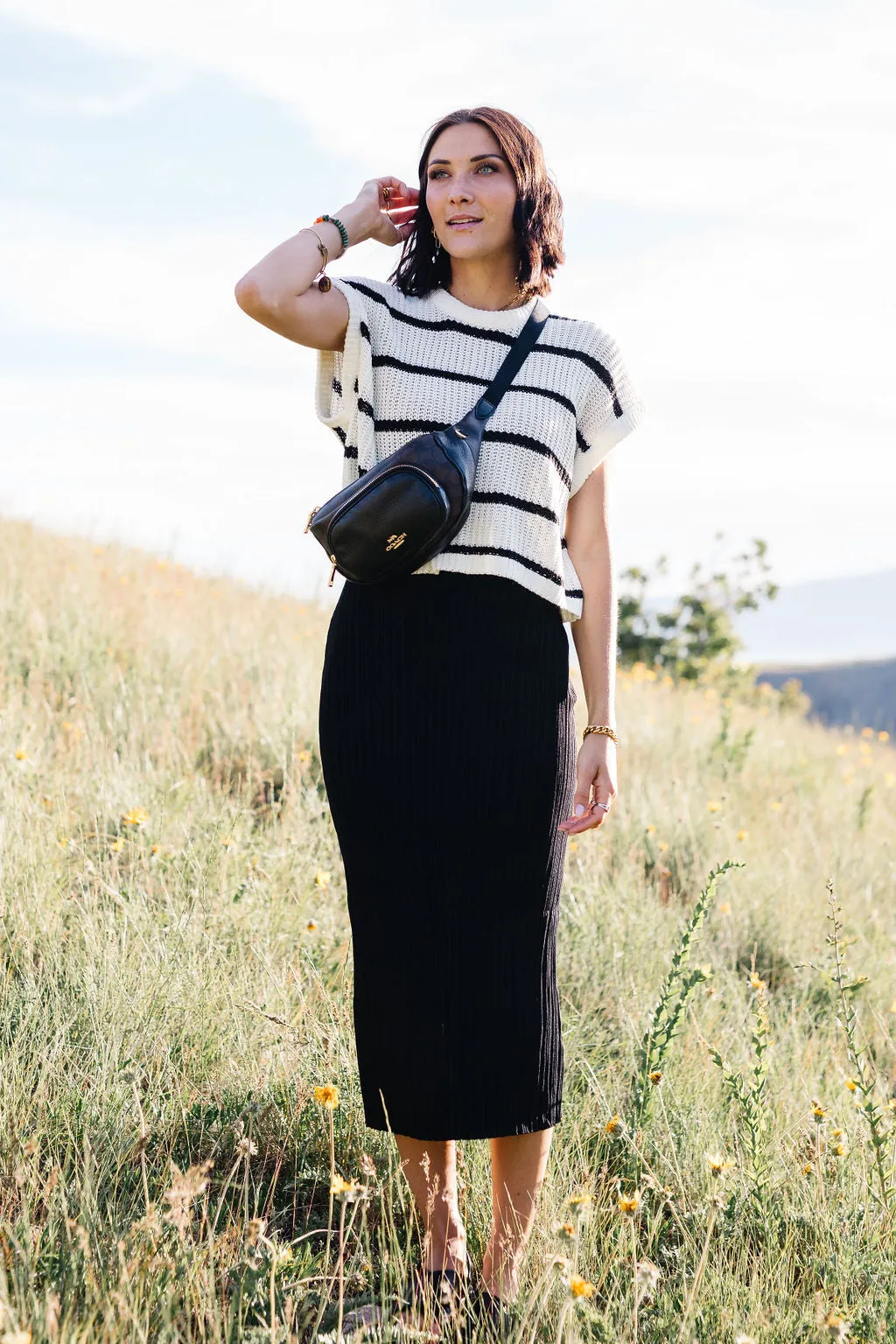 Striped Knitted Top