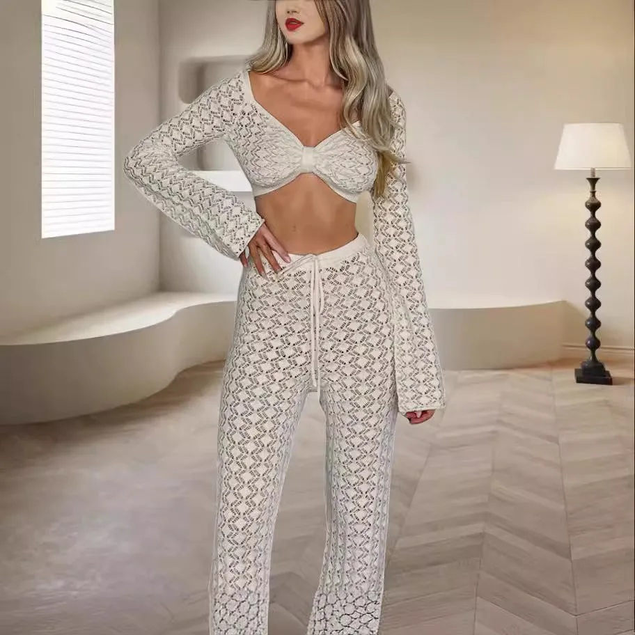 Tube Top Knitted Suit