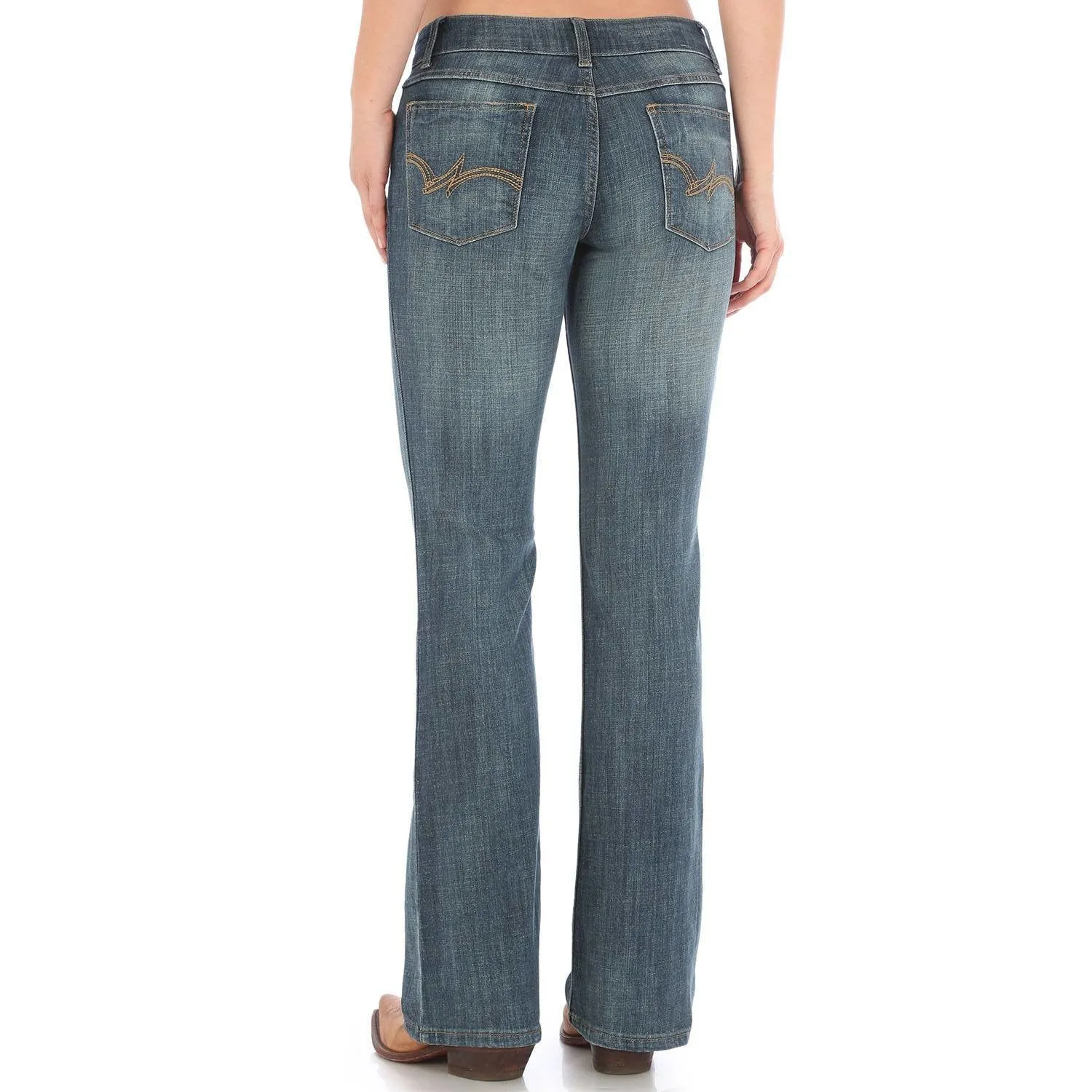 WRANGLER WOMENS BOOTCUT JEAN IN AH WASH STYLE 09MWZAH